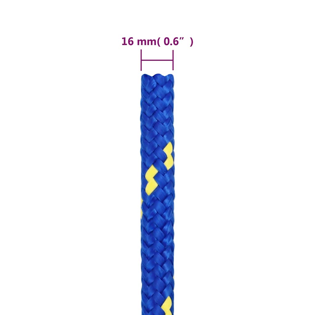 Boat Rope Blue 16 mm 100 m Polypropylene