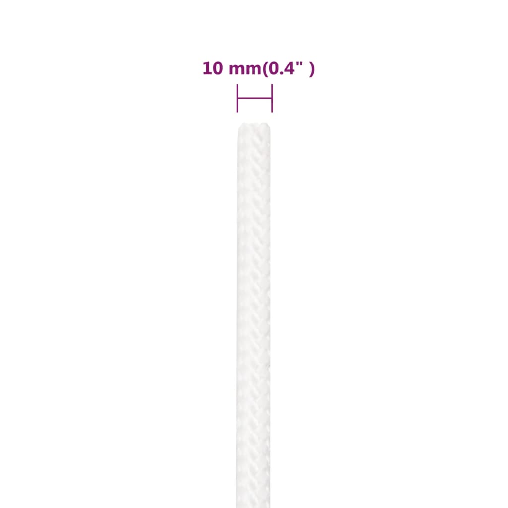 Boat Rope Full White 10 mm 25 m Polypropylene