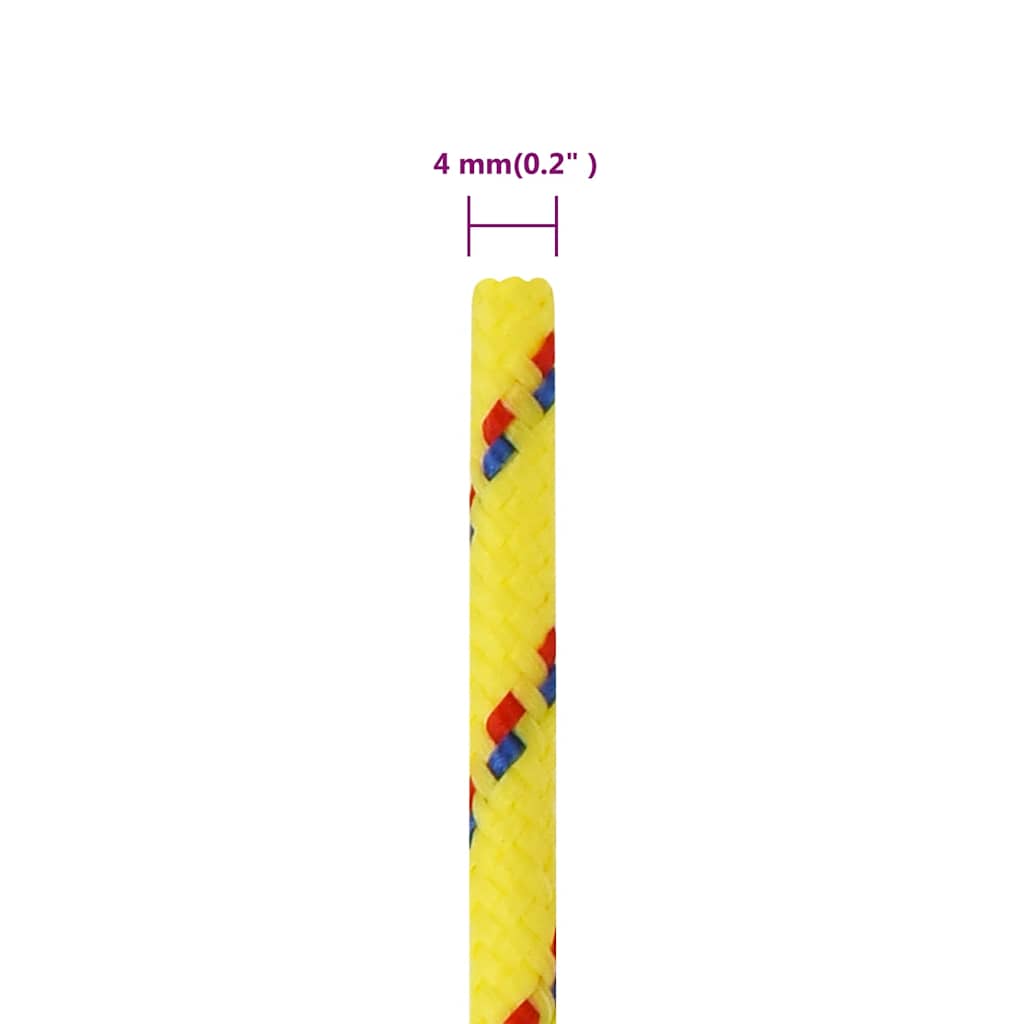 Boat Rope Yellow 4 mm 25 m Polypropylene