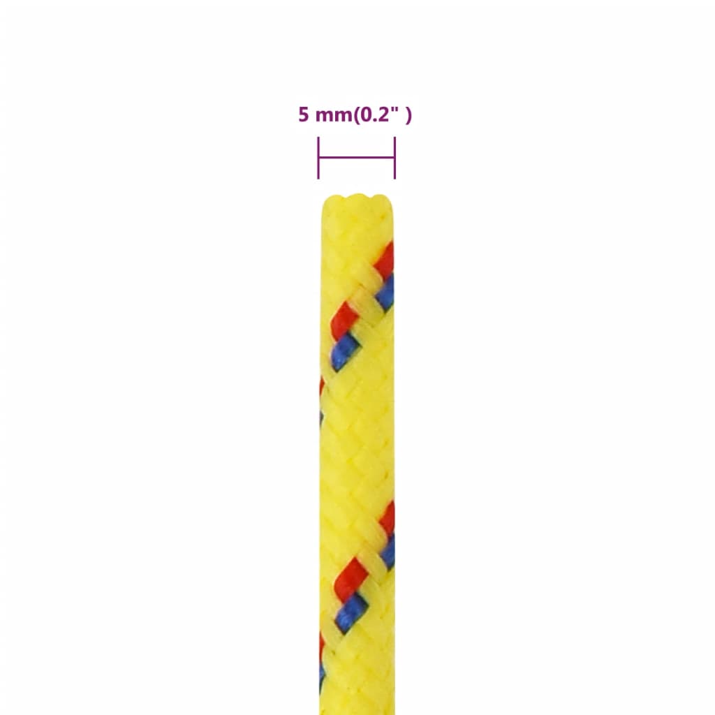 Boat Rope Yellow 5 mm 25 m Polypropylene