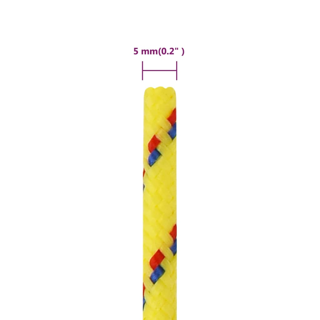 Boat Rope Yellow 5 mm 50 m Polypropylene