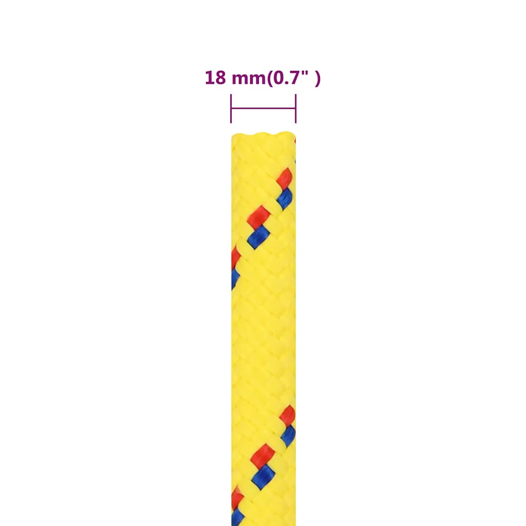 Boat Rope Yellow 18 mm 100 m Polypropylene