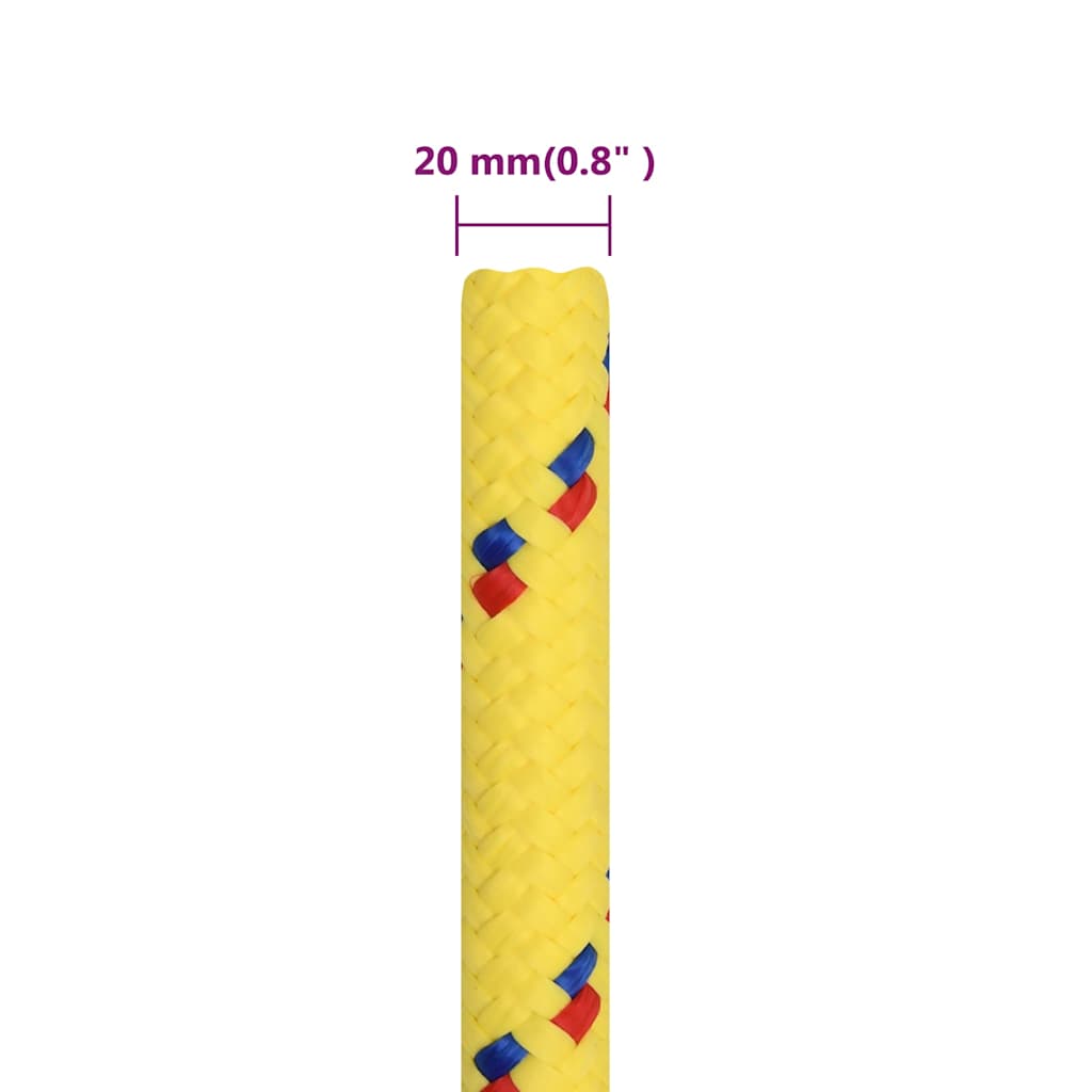 Boat Rope Yellow 20 mm 100 m Polypropylene
