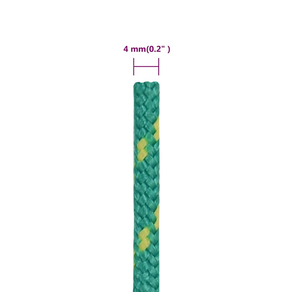 Boat Rope Green 4 mm 100 m Polypropylene