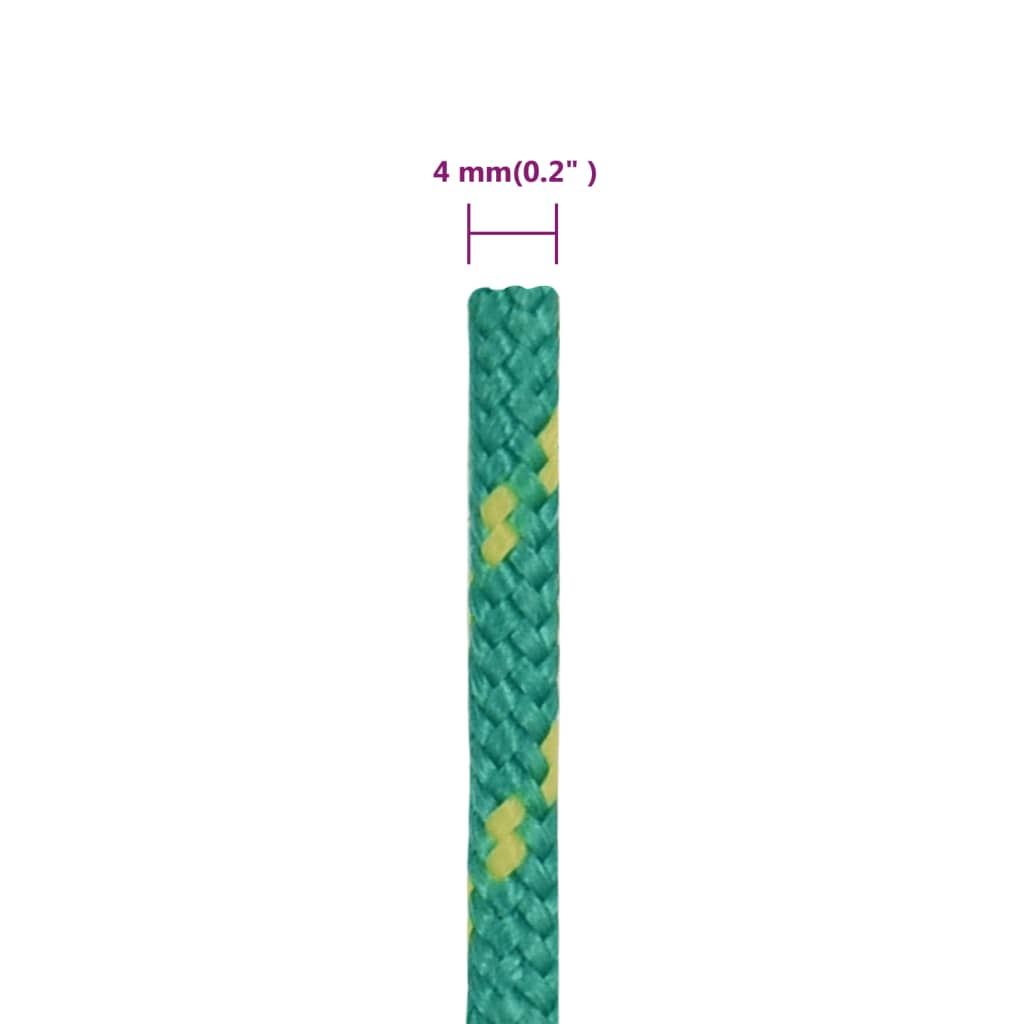 Boat Rope Green 4 mm 250 m Polypropylene