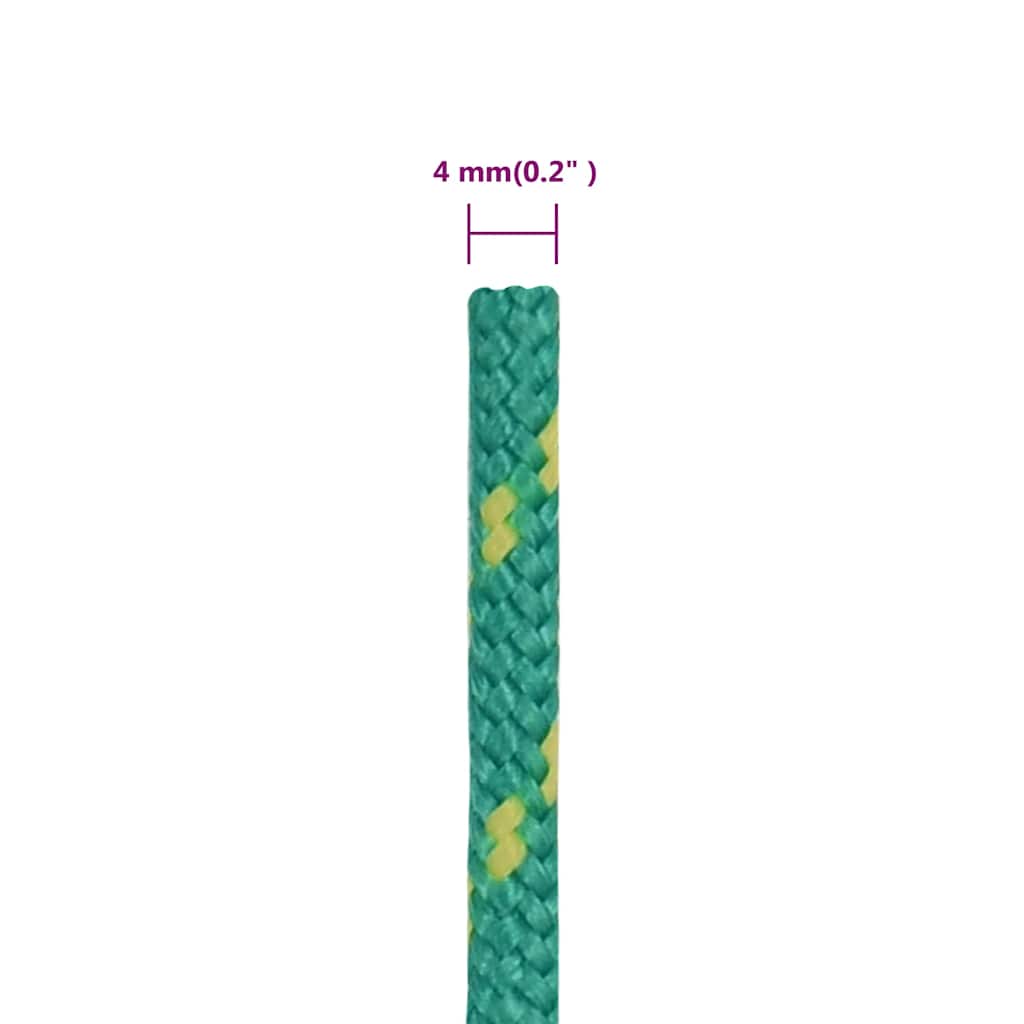 Boat Rope Green 4 mm 500 m Polypropylene