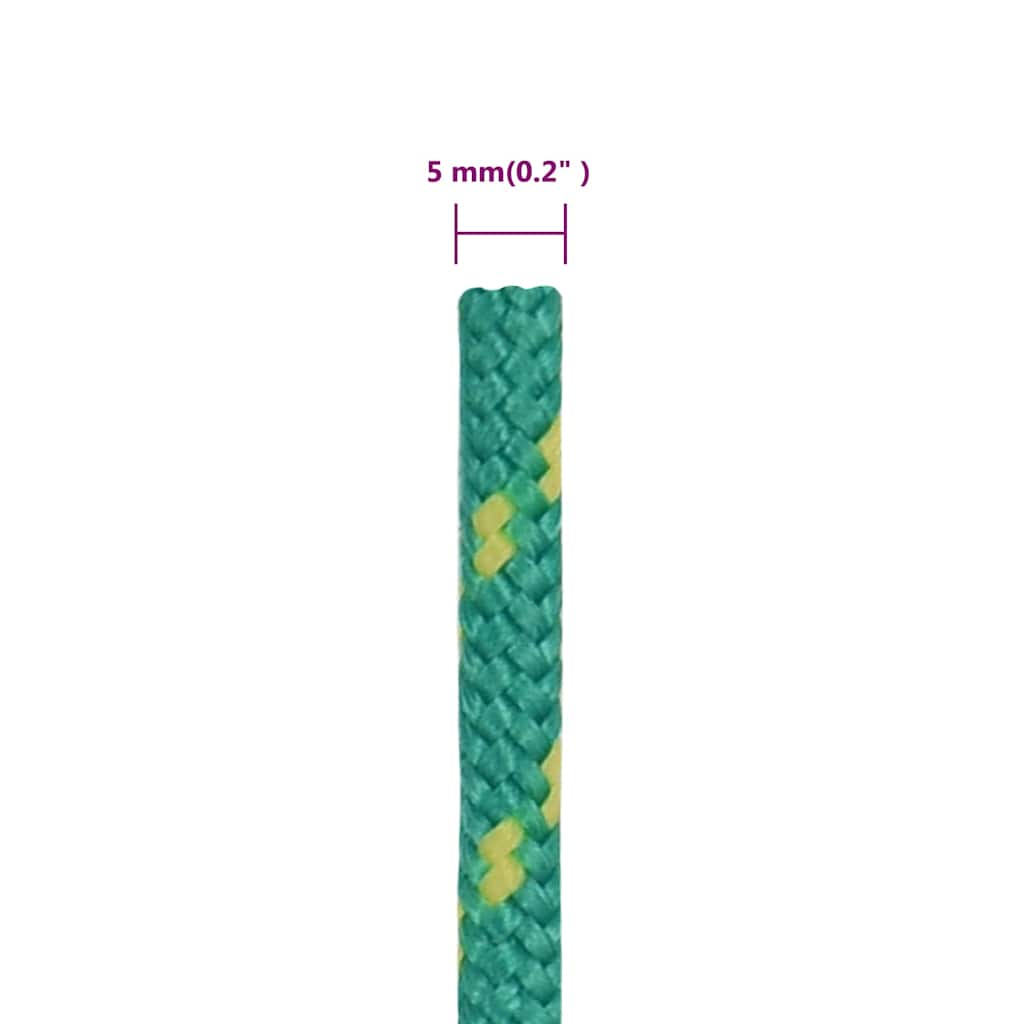 Boat Rope Green 5 mm 50 m Polypropylene