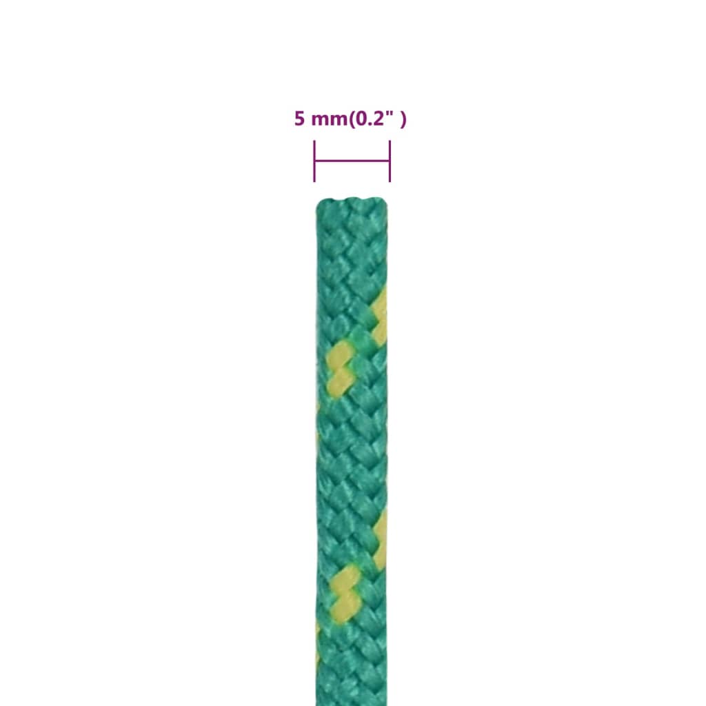 Boat Rope Green 5 mm 250 m Polypropylene