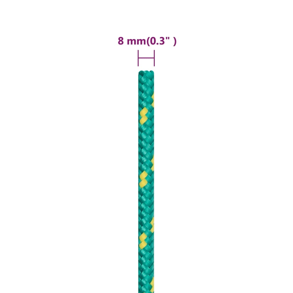 Boat Rope Green 8 mm 25 m Polypropylene