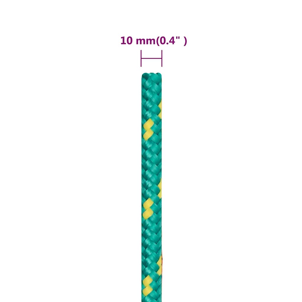 Boat Rope Green 10 mm 250 m Polypropylene