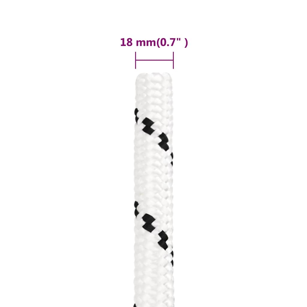 Work Rope White 18 mm 50 m Polyester