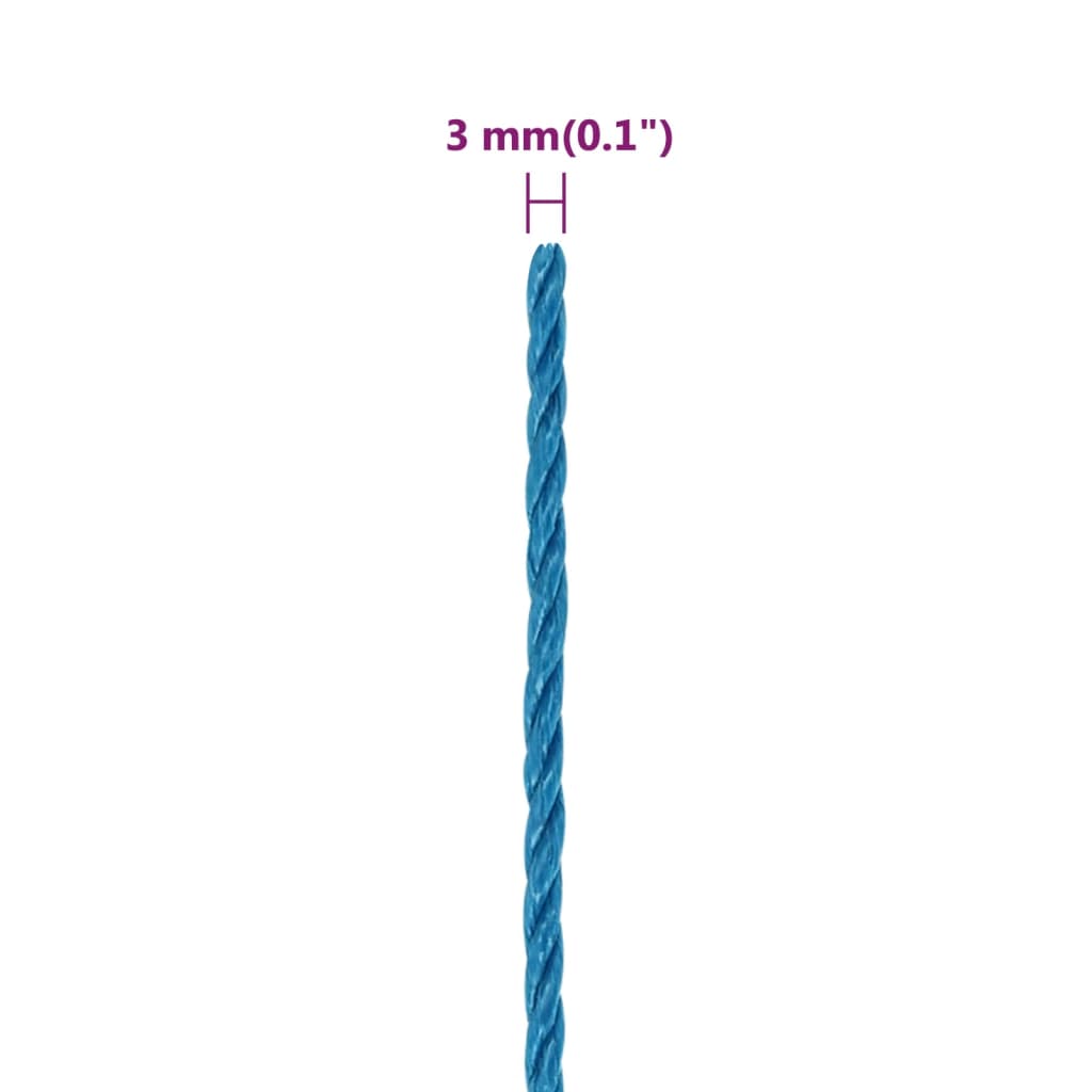 Work Rope Blue 3 mm 50 m Polypropylene