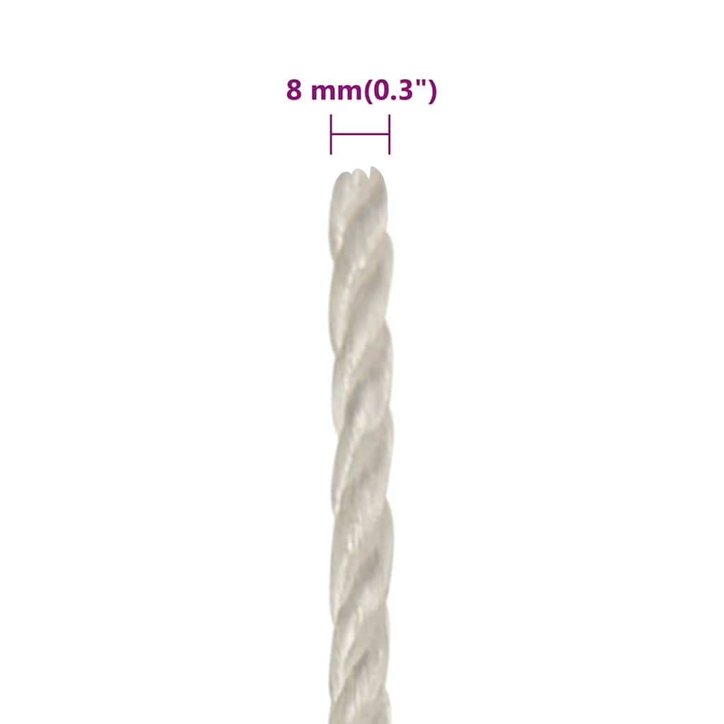 Work Rope White 8 mm 50 m Polypropylene
