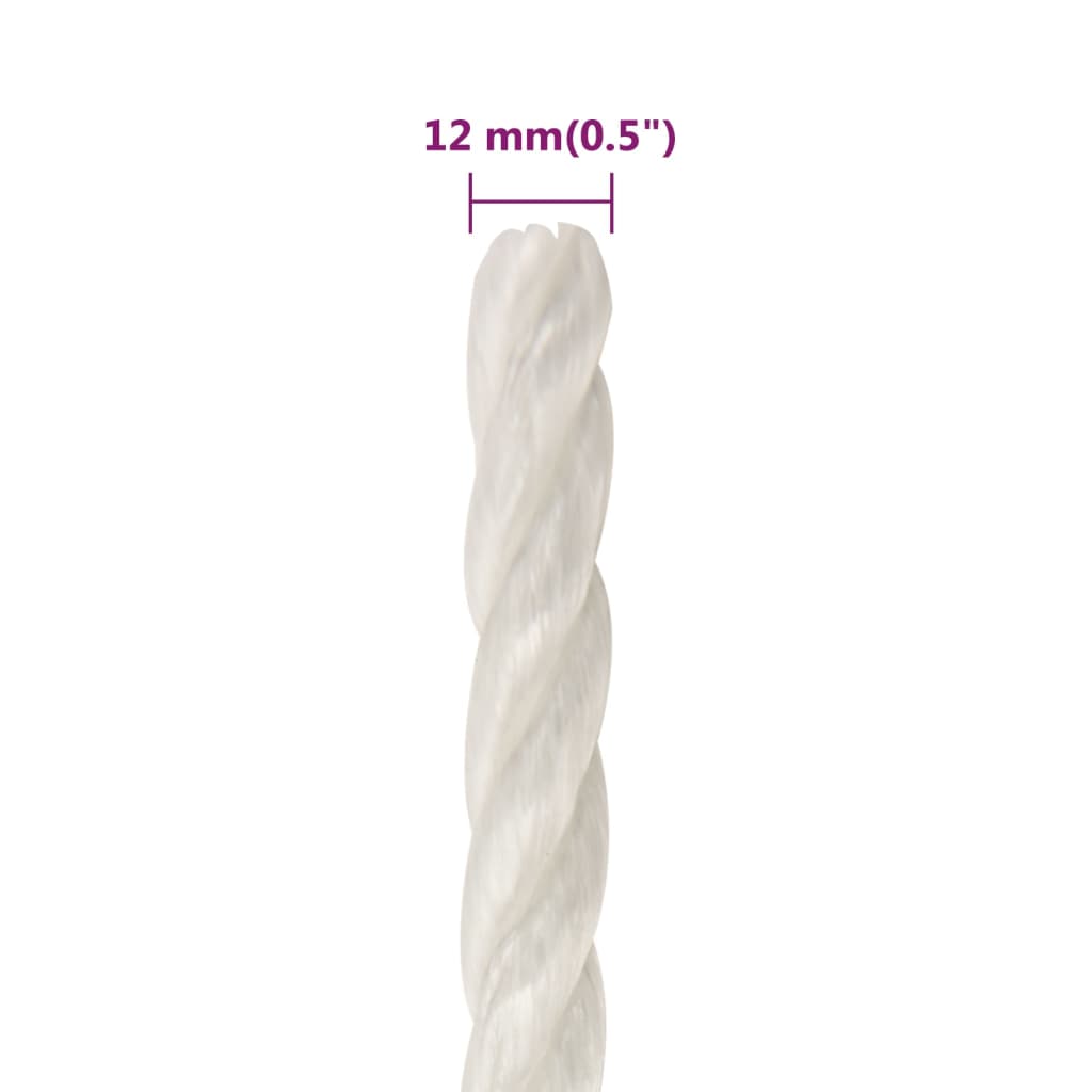 Work Rope White 12 mm 500 m Polypropylene