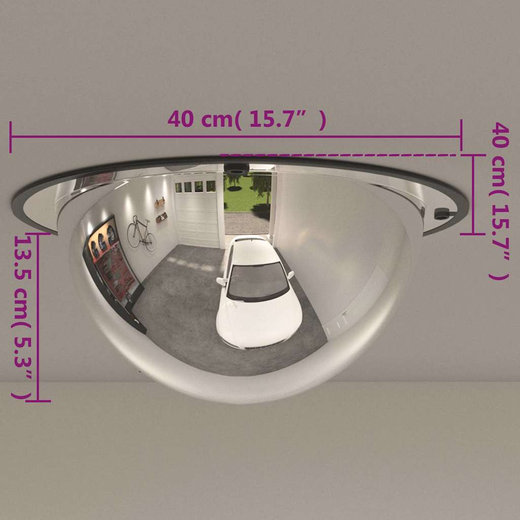 Full Domed Traffic Mirror Ø40 cm Acrylic