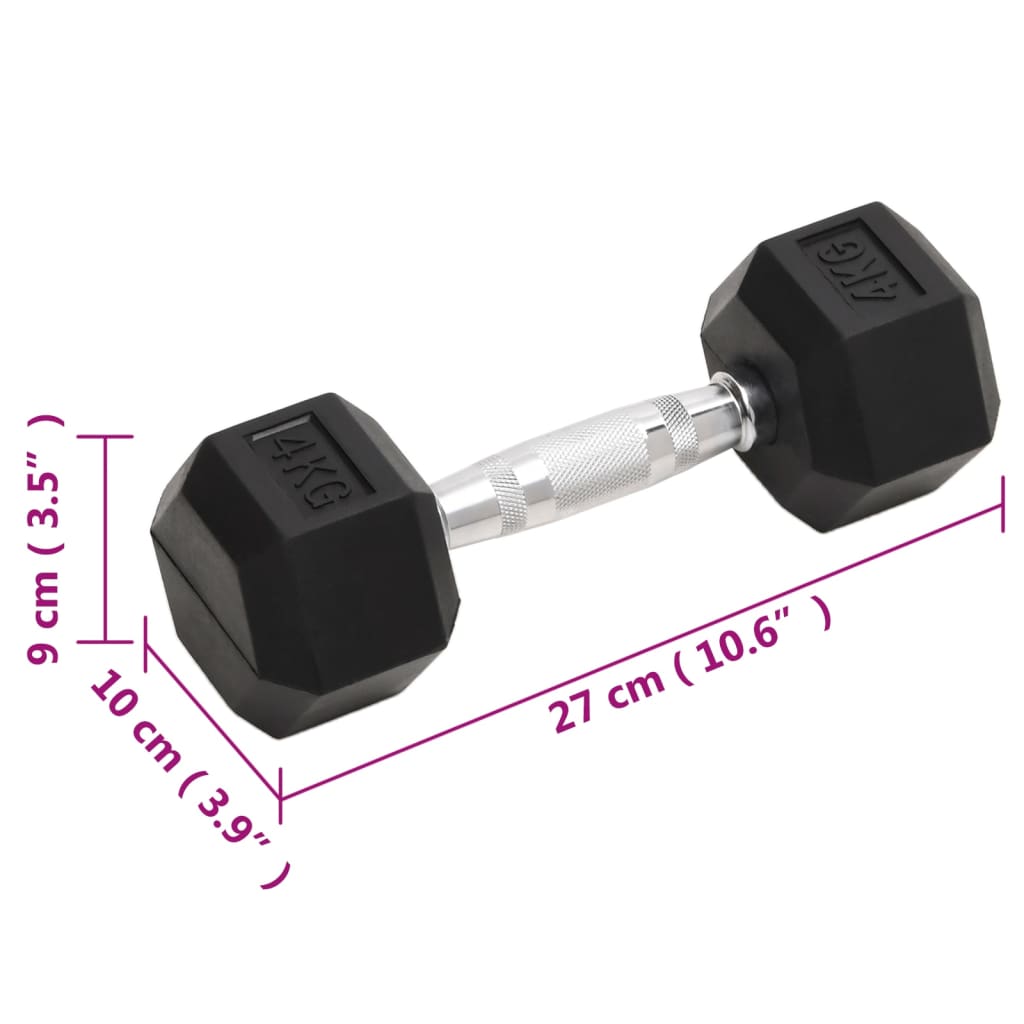Dumbbells 2 pcs 4 kg Total Cast Iron