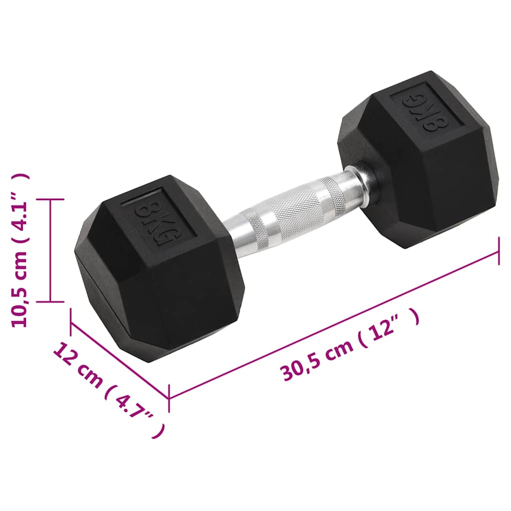 Dumbbells 2 pcs 8 kg Total Cast Iron