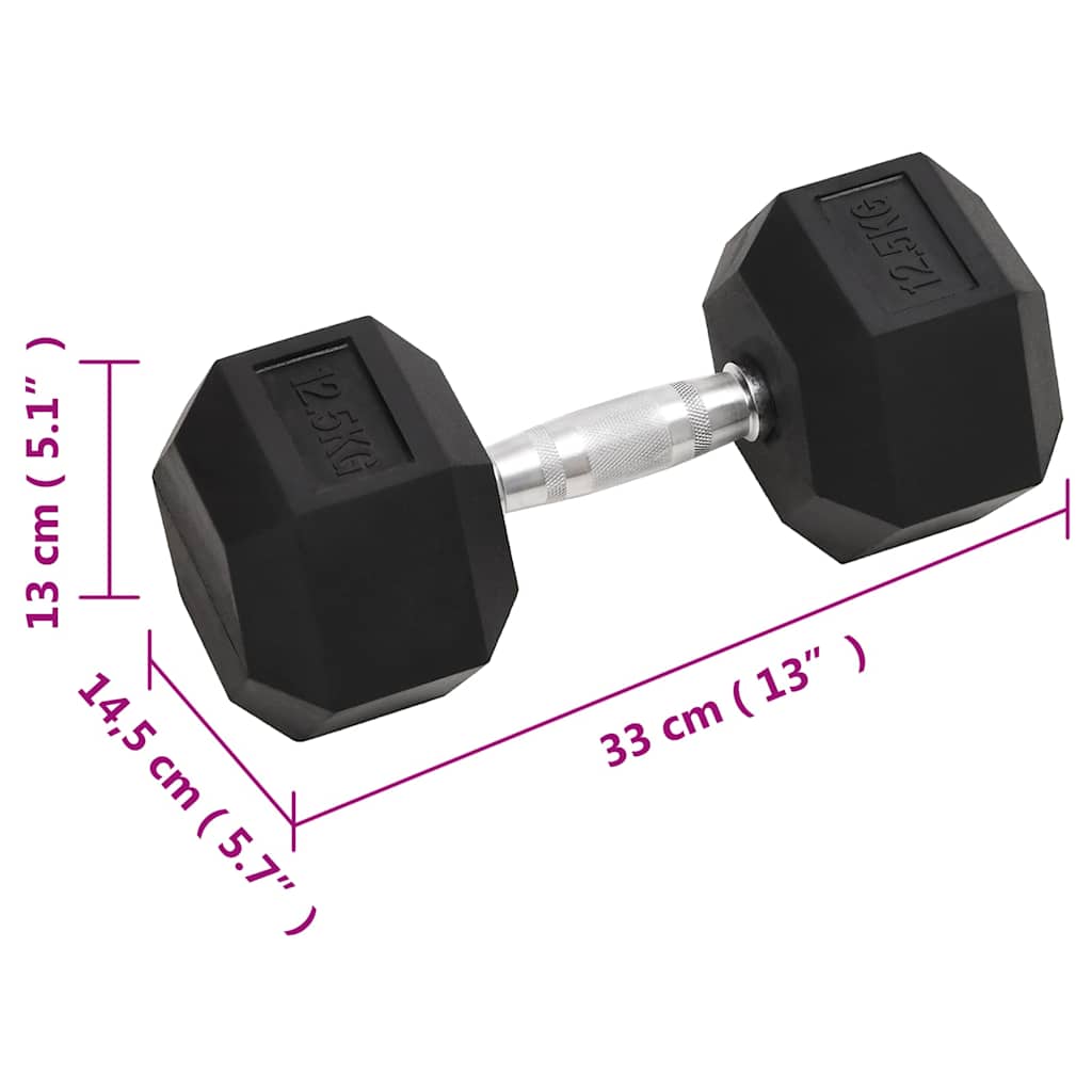 Dumbbells 2 pcs 12.5 kg Total Cast Iron