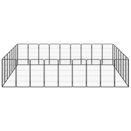Dog Playpen | Black | Powder-coated steel | Large