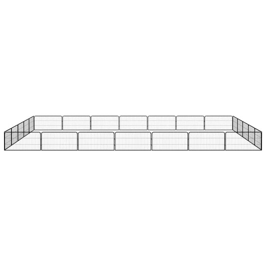 Dog Playpen | Black | Powder-coated steel | Large | Expandable