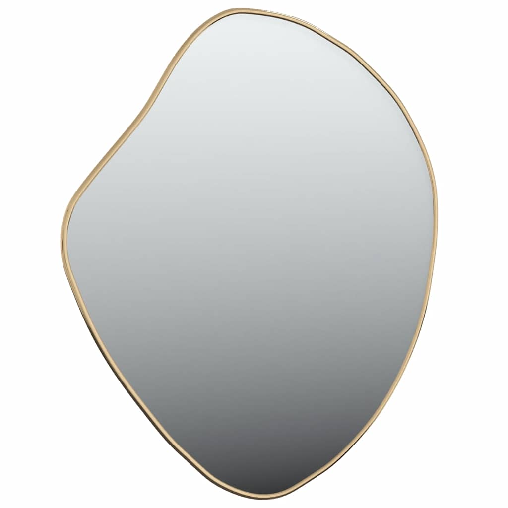 Wall Mirror Gold Glass, PVC Medium Wall mounting Wall Mirror