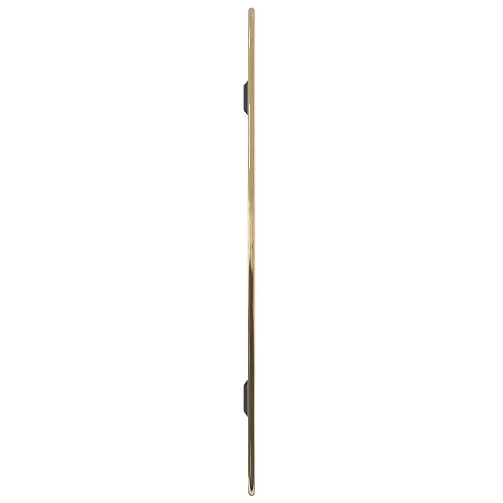 Wall Mirror Gold Glass, PVC Medium Wall mounting Wall Mirror