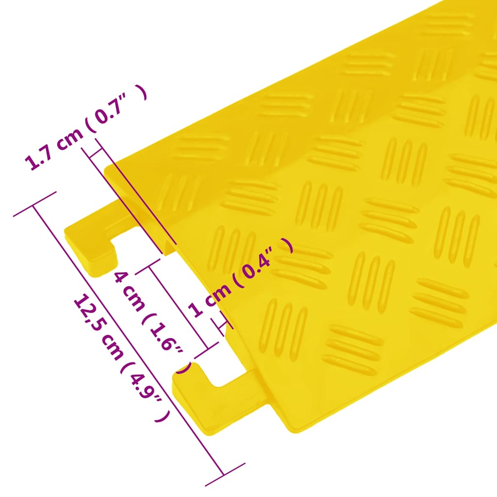 Cable Protector Ramps 2 pcs 98.5 cm Yellow