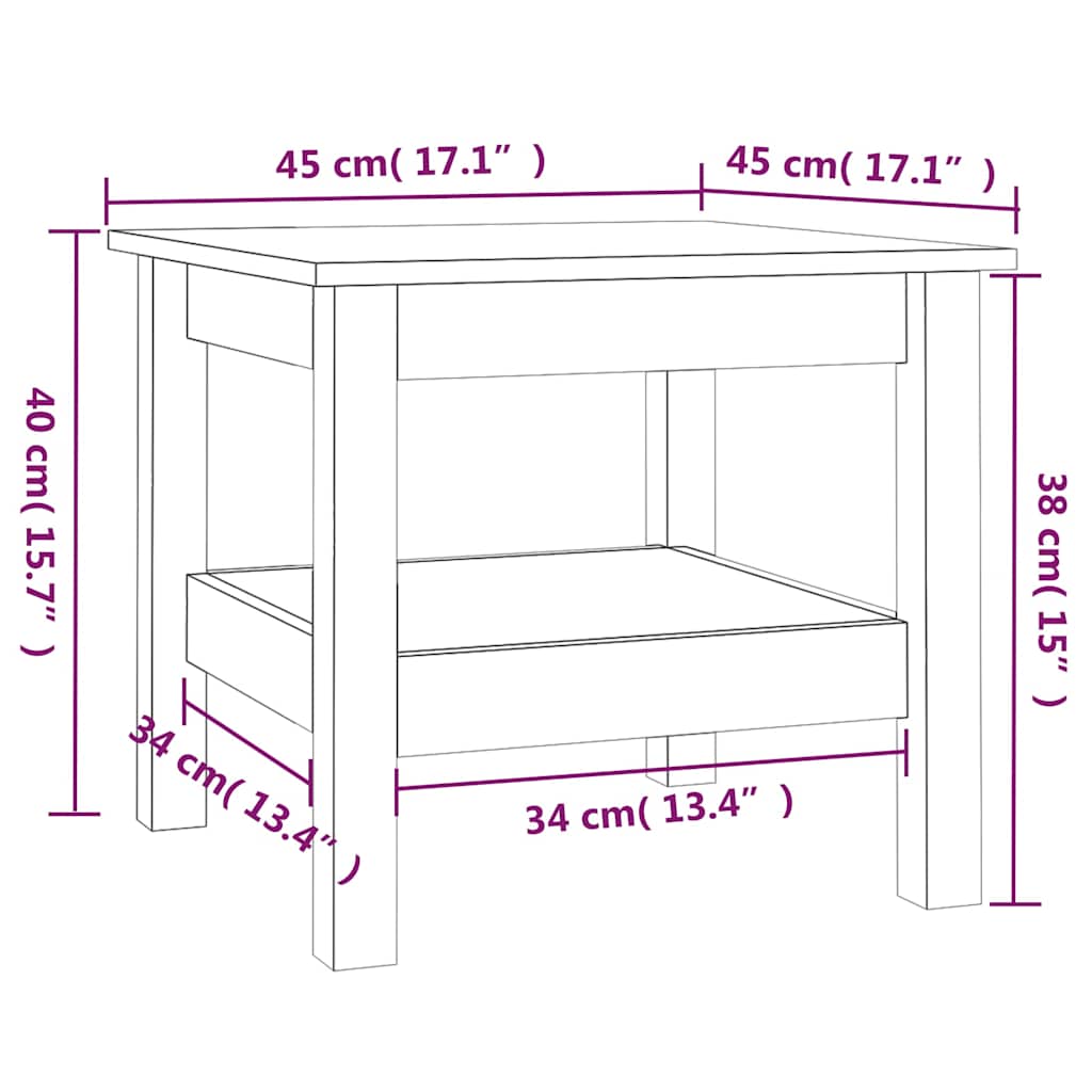 Coffee Table | White | Solid Pine Wood | Compact | Storage | Coffee Table