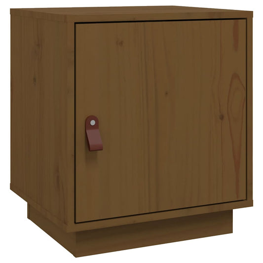 Bedside Cabinet Honey Brown 40x34x45 cm Solid Wood Pine