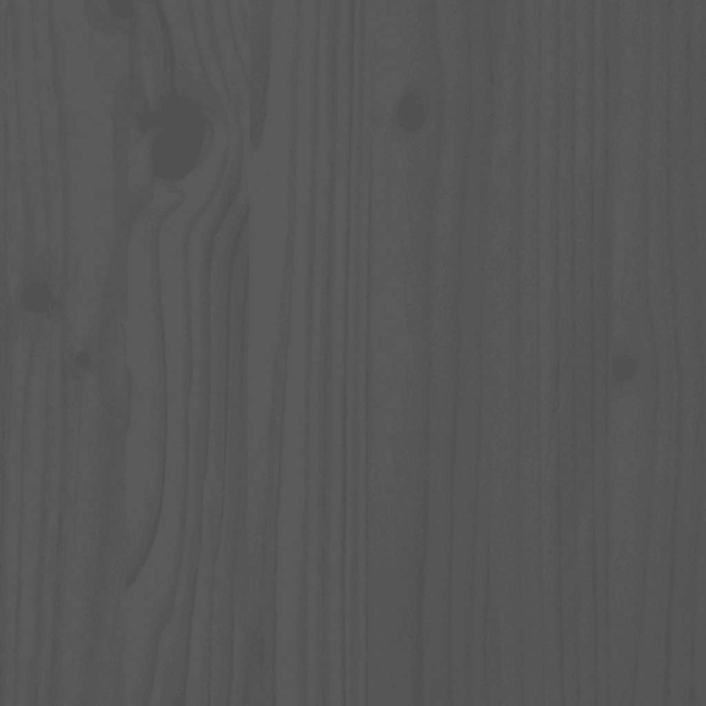 Wall Cabinet Grey 80x30x30 cm Solid Wood Pine