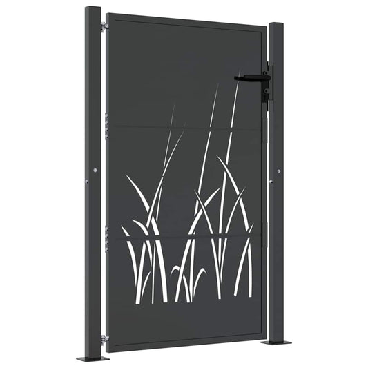 Garden Gate Anthracite 100x125 cm Steel Grass Design