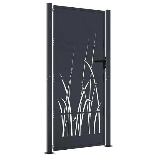 Garden Gate Anthracite 100x200 cm Steel Grass Design