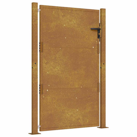 Garden Gate 100 x 125 cm Powder-Coated Steel Black Lockable