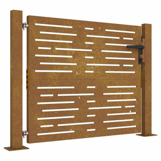 Garden Gate 100x100 cm Corten Steel Square Design