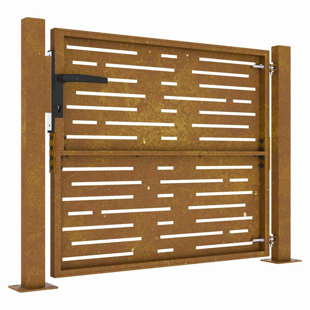 Garden Gate 100x100 cm Corten Steel Square Design