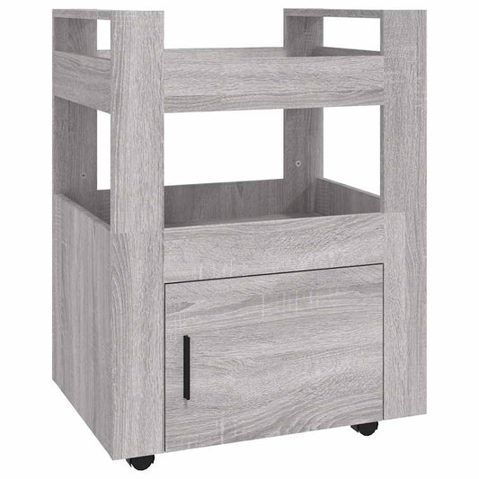 Kitchen Trolley High Gloss White 60x45x80 cm Engineered Wood