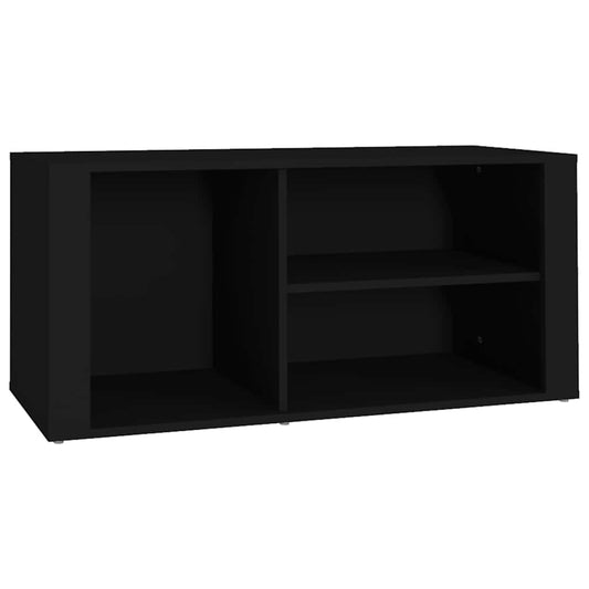 Shoe Cabinet | Black | Engineered wood | 100x35x45 cm | Shoe Cabinet