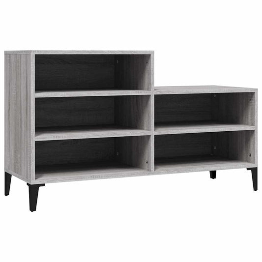 Shoe Cabinet | Grey Sonoma | Engineered wood, metal | Compact