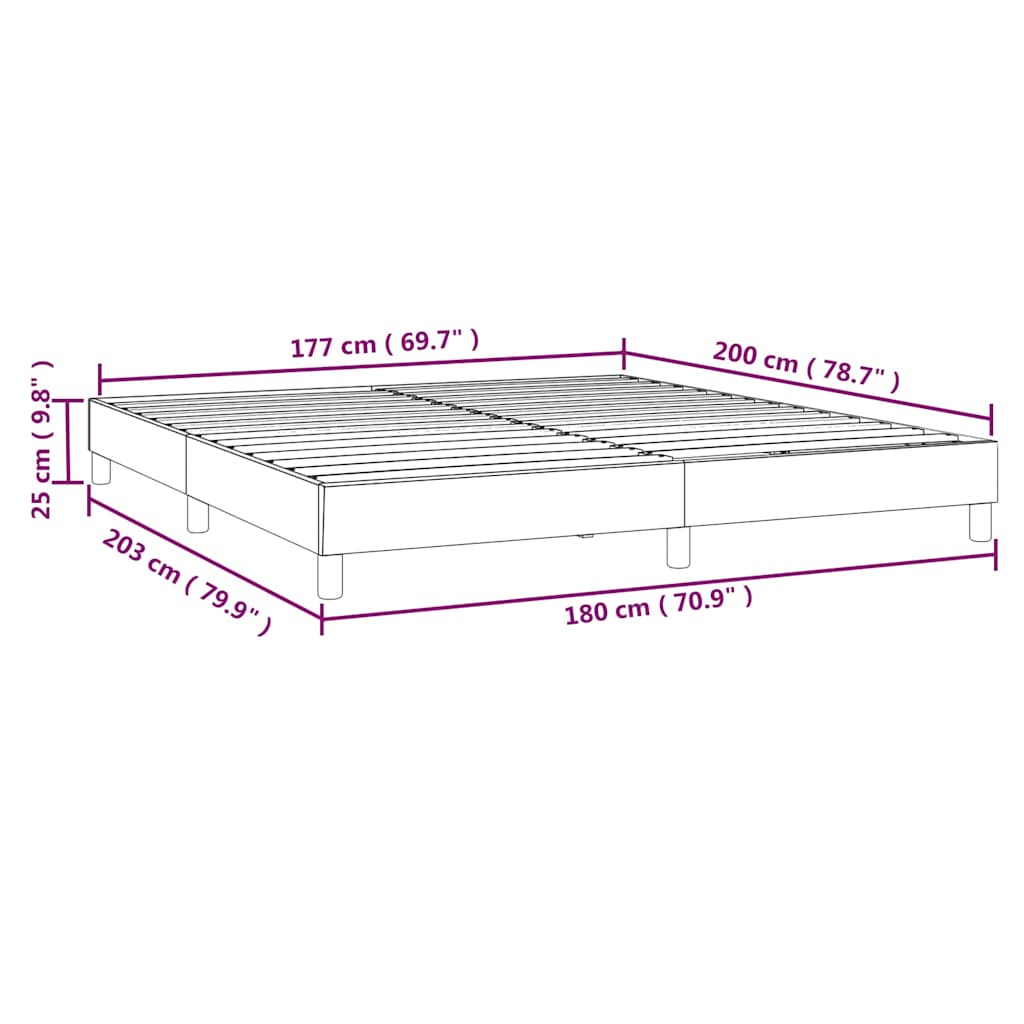 Box Spring Bed Frame Black Super King Velvet