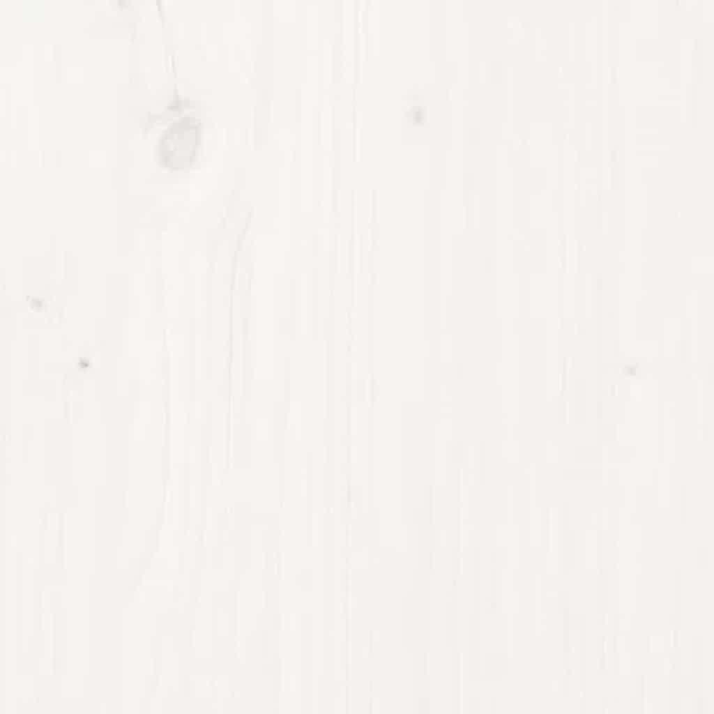 Senior Bed without Mattress White 120x200 cm Solid Wood
