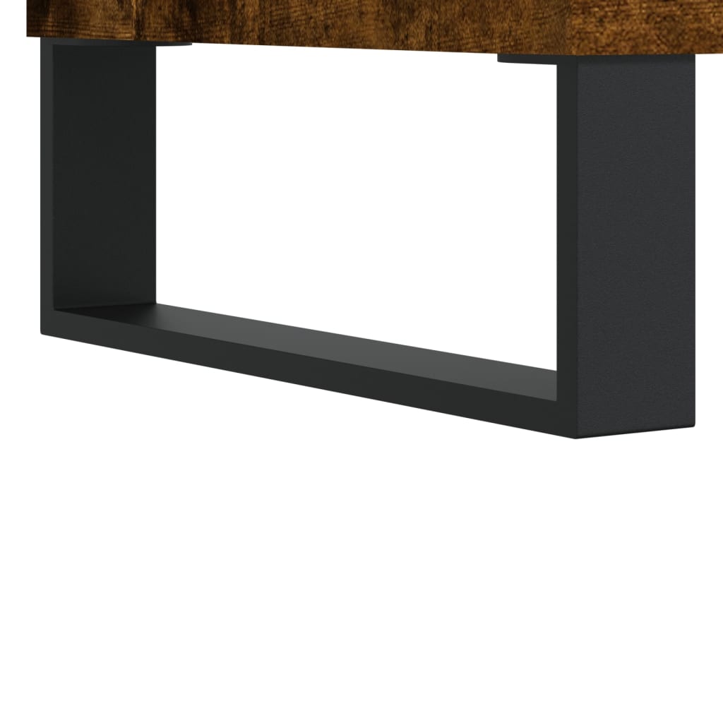 Highboard Smoked Oak 69,5x34x180 cm Engineered Wood