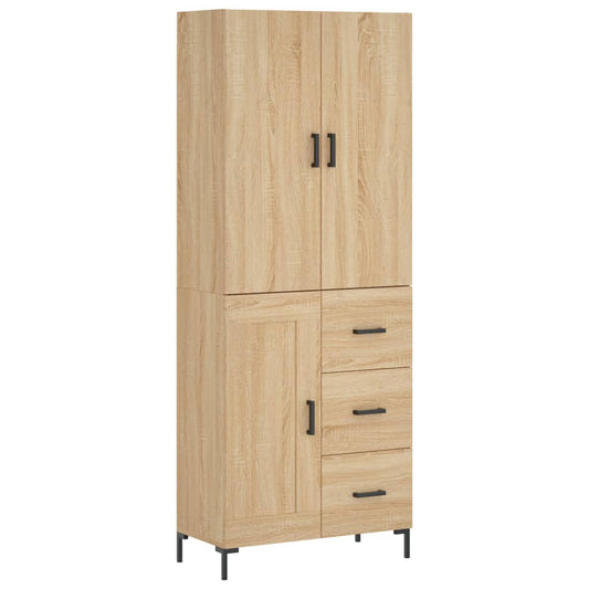 Highboard Sonoma Oak 69,5x34x180 cm Engineered Wood