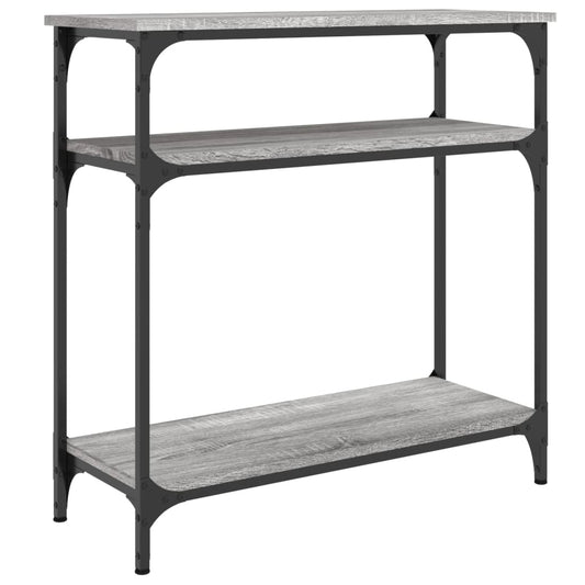 Console Table Grey Sonoma 75x29x75 cm Engineered Wood