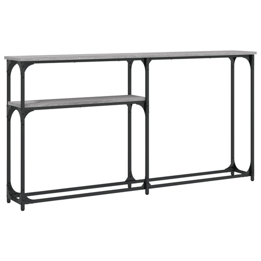Console Table Grey Sonoma 145x22,5x75 cm Engineered Wood