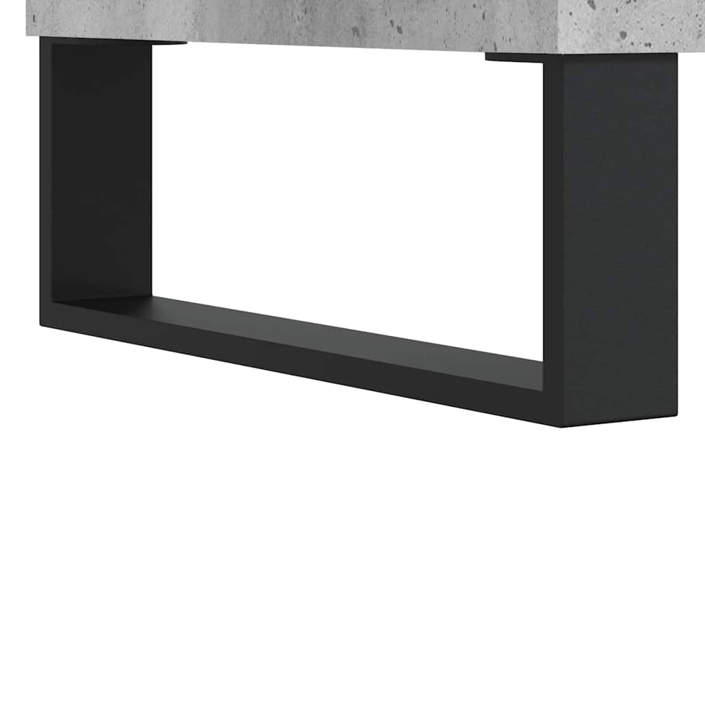 Highboard Concrete Grey 69.5x31x115 cm Engineered Wood