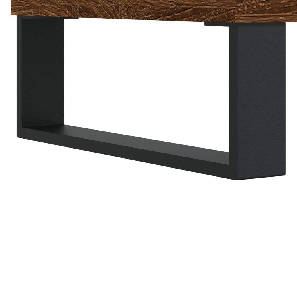 Highboard Brown Oak 69.5x31x115 cm Engineered Wood