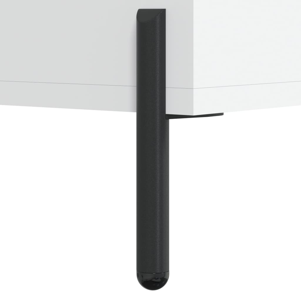 Highboard White 69.5x31x115 cm Engineered Wood