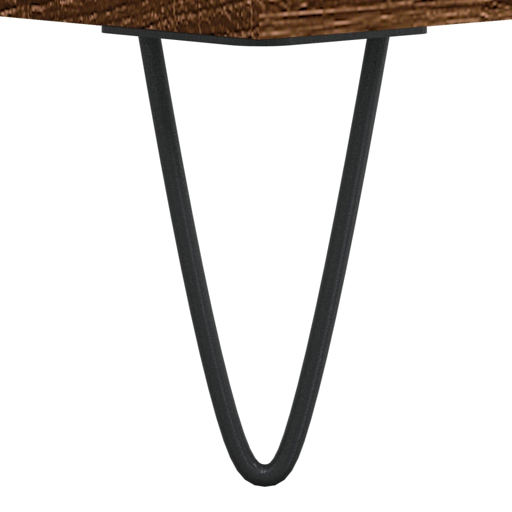 Coffee Table Brown Oak 90x50x40 cm Engineered Wood