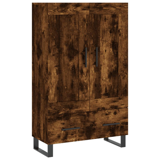 Highboard Smoked Oak 69,5x31x115 cm Engineered Wood