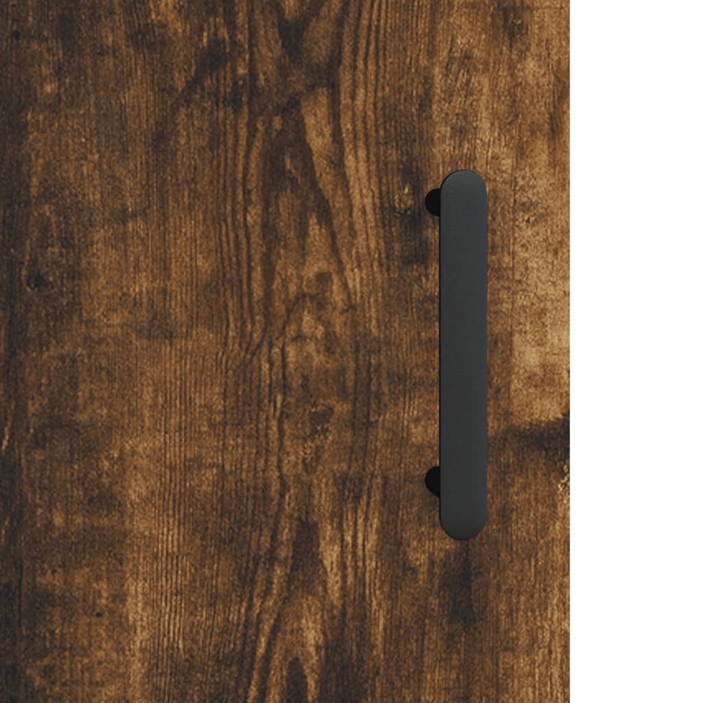 Wall Mounted Cabinet Smoked Oak 34.5x34x90 cm
